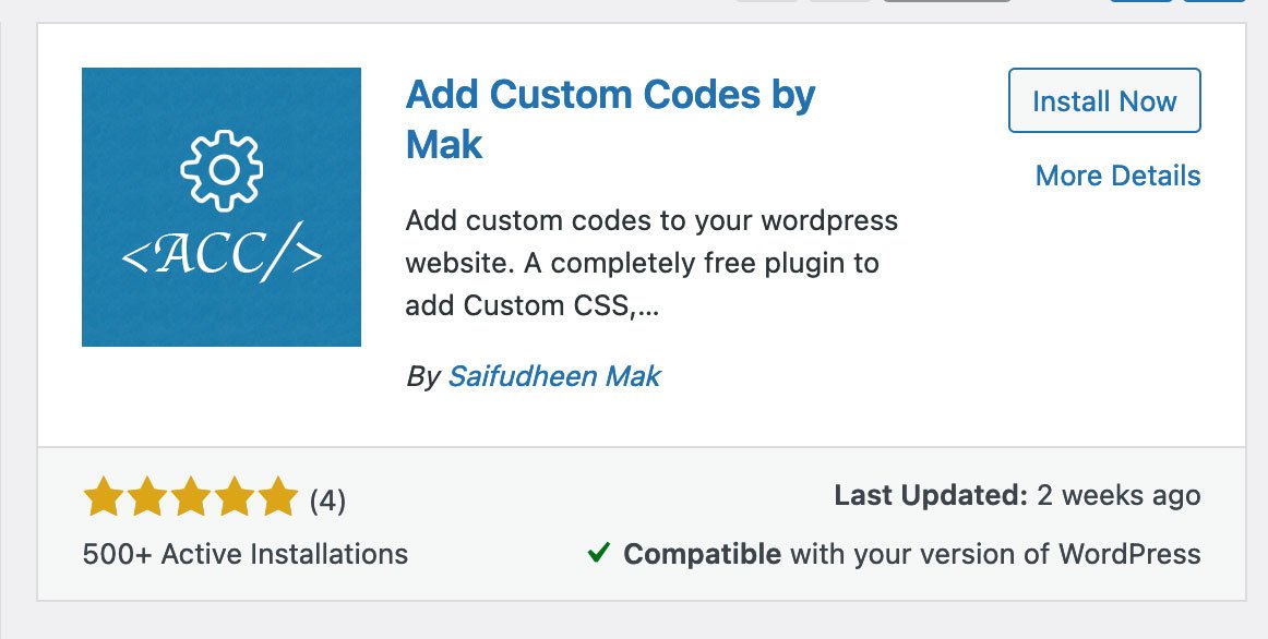 add custom codes to wordpress plugin