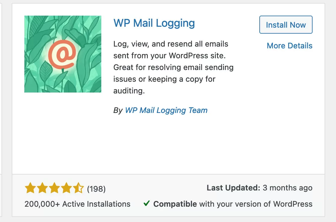 wp mail logging plugin