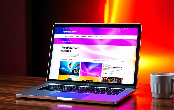 laptop and cup on table