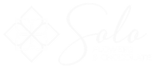 solo flowers logo grey