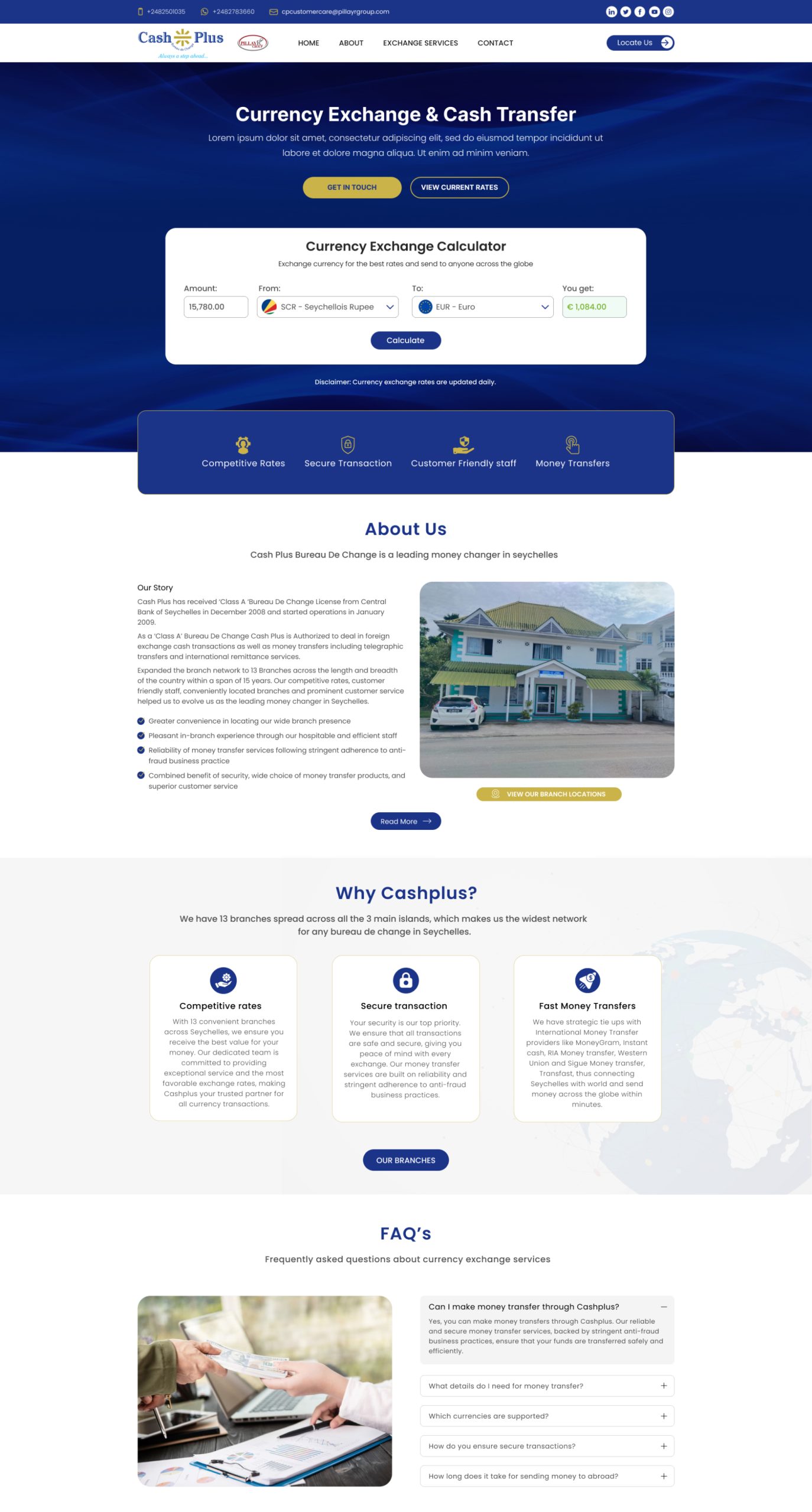 Cashplus website screenshot
