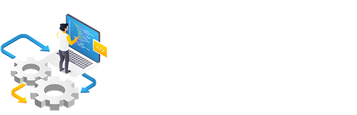 programmer performing maintenance icon animated