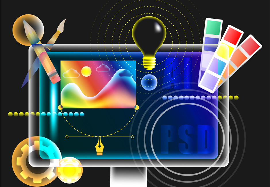 web designing illustrative image