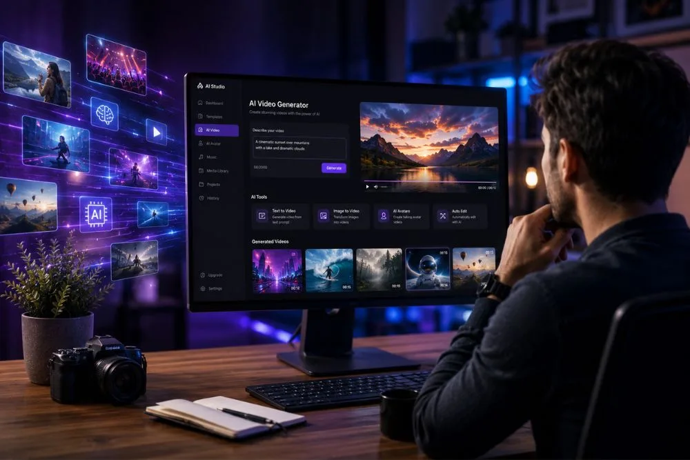 AI video editing for social media
